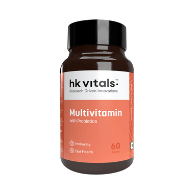 Healthkart HK Vitals Multivitamin With Probiotics For Energy, Immunity & Gut Health | Tablet