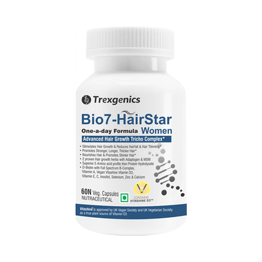 Trexgenics Bio7-Hair Star Women Veg Capsules