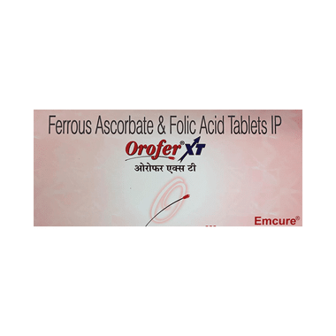 Orofer XT Tablet With Ferrous Ascorbate & Folic Acid