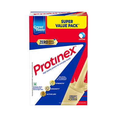 Protinex High Quality Protein | Nutritional Drink For Immunity & Strength | Zero Added Sugar Creamy Vanilla Powder