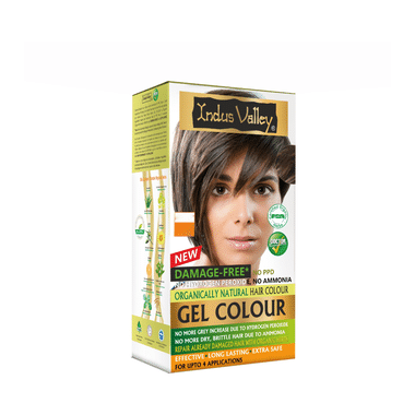 Indus Valley Organically Natural Hair Colour Gel | No Ammonia | Medium Brown