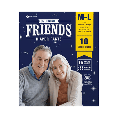 Friends Overnight Adult Unisex Diaper Pants | Size M-L