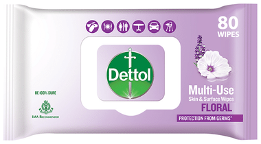 Dettol Floral Multi-Use Skin & Surface Wipes