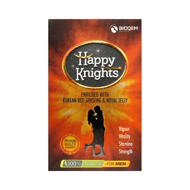 Bioqem Pharma Happy Knights For Men | For Vigour, Vitality, Stamina & Strength