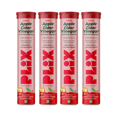 Plix Original Apple Cider Vinegar With The Mother Effervescent Tablet (15 Each) Apple Burst