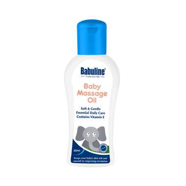 Babuline Baby Massage Oil  For Relaxing Massage, Healthy And Strong Bones Made With 100% Natural Ingredients, Suitable For All Skin Types, Vitamin E, No Parabens Oil