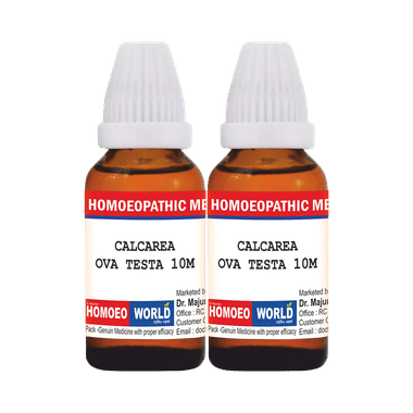 Dr. Majumder Homeo World Calcarea Ova Testa Dilution(30ml Each) 10M