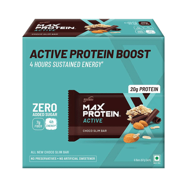 RiteBite Max Protein Active 20g Protein Bar Choco Slim