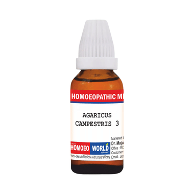 Dr. Majumder Homeo World Agaricus Campestris Dilution (30ml Each) 3