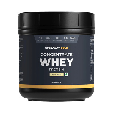 Nutrabay Concentrate Whey Protein Powder Malai Kulfi
