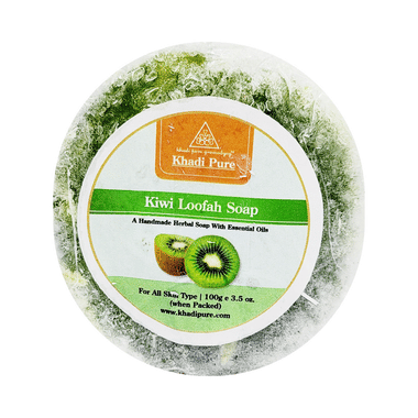 Khadi Pure Herbal Kiwi Loofah Soap (100gm Each)