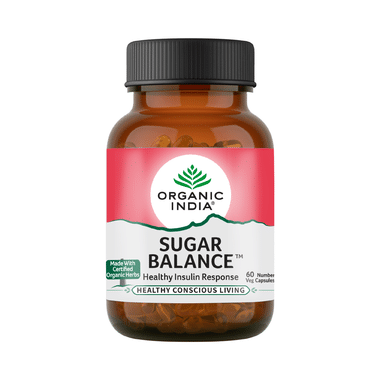Organic India Sugar Balance Veg Capsule | Supports Healthy Insulin Response