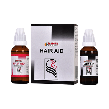 Bakson's Homeopathy Hair Aid Drop Dual Pack (30ml Each)