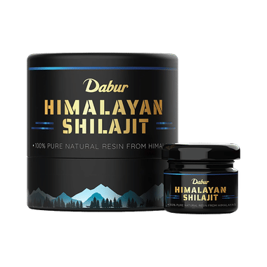 Dabur Himalayan Pure Natural Shilajit Resin | For Stamina, Vitality & Immunity