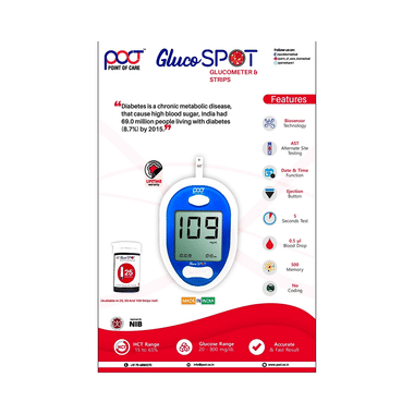 POCT GlucoSPOT Glucometer With 25 Test Strip