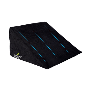 Superfine Comfort Bed Wedge Multi Angle Elevation Seating & Sleeping Pillow for Back Support TV Watch, Acid Reflux and Couple Support Grey