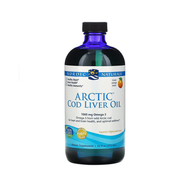 Nordic Naturals Arctic Cod Liver 1060mg Omega 3 for Heart & Brain Health Orange
