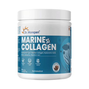 Dr. Morepen Marine Skin Protein with Hyaluronic Acid, Vitamin C & Biotin Chocolate