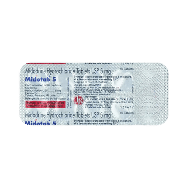 Midotab 5mg Tablet