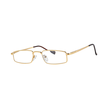 Klar Eye K 2011 Full Rim Rectangle Reading Glasses For Men And Women Rose Gold Optical Power +1