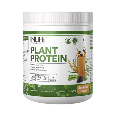 Inlife Plant Protein Powder Powder Cookies & Cream