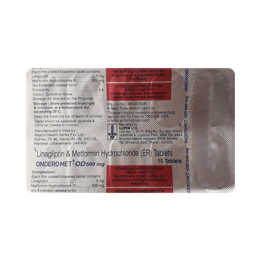 Ondero Met-OD500mg Tablet ER