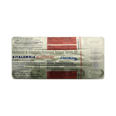 Sitalembic M 100/1000 SR Tablet