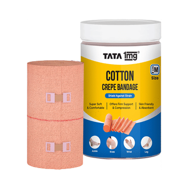 Cotton Crepe Bandage  | by Tata 1mg 8cm