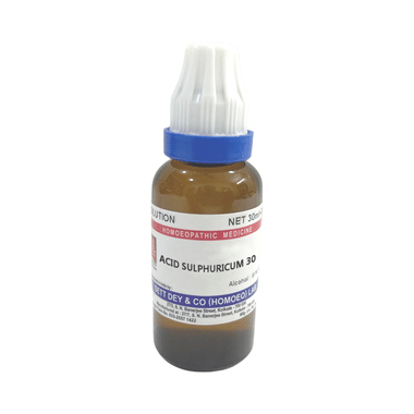 Sett Dey Acid Sulphuricum Dilution 30