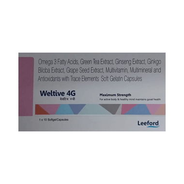 Weltive 4G Capsule For Nutritional Deficiency