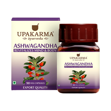 Upakarma Ayurveda Ashwagandha 500mg Veg Capsule