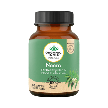 Organic India Neem Veg Capsule | Acts As Blood Purifier