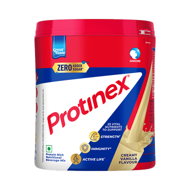 Protinex High Quality Protein | Nutritional Drink For Immunity & Strength | Zero Added Sugar Creamy Vanilla Powder