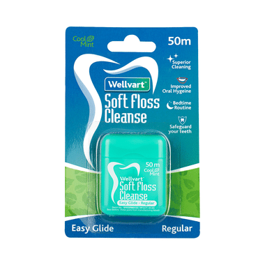 Wellvart Soft Dental Floss Cleanse Cool Mint