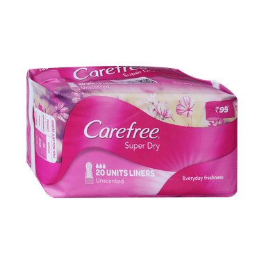 Carefree Super Dry Unscented Panty Liners