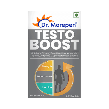 Dr. Morepen Testo Boost Tablet | For Strength, Performance & Stamina