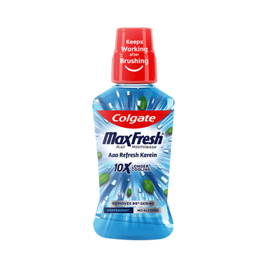 Colgate Peppermint MaxFresh Plax Antibacterial Mouth Wash