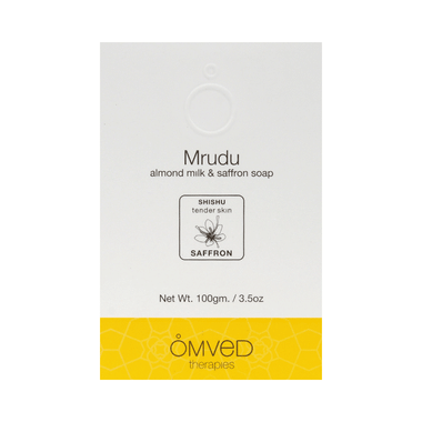 Omved Therapies Mrudu Almond Milk & Saffron Soap