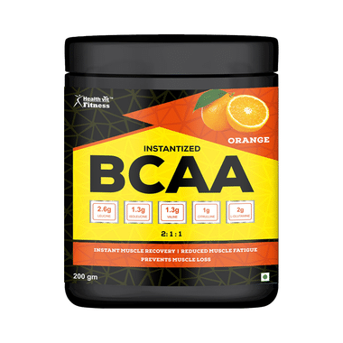 HealthVit Fitness Instantized BCAA 2:1:1 Powder Orange