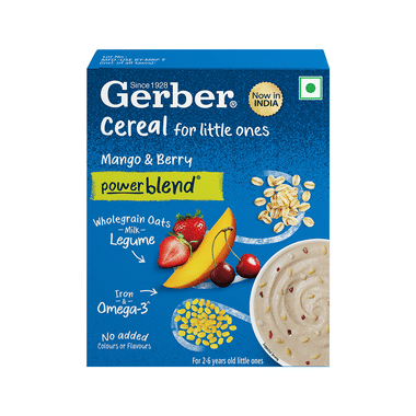Gerber Cereal For Little Ones Power Blend Mango And Berry