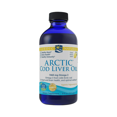 Nordic Naturals Arctic Cod Liver Oil Liquid Lemon