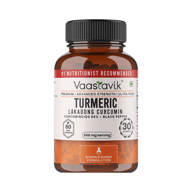 Vaastavik Turmeric Lakadong Curcumin Veg Capsule