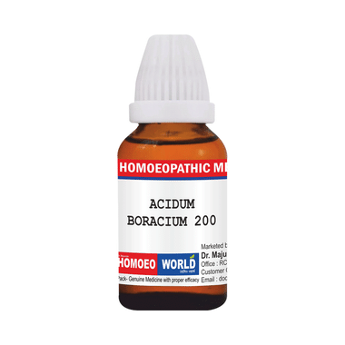 Dr. Majumder Homeo World Acidum Boracium Dilution 200