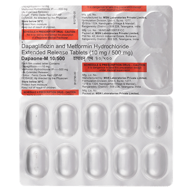 Dapaone-M 10mg/500mg Tablet