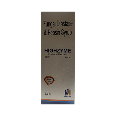 Highzyme Syrup Pineapple Sugar Free