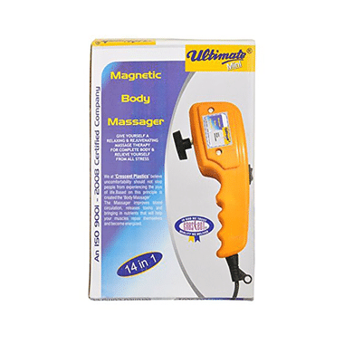 Crescent Ultimate Mini 14 In 1 Magnetic Body Massager Yellow