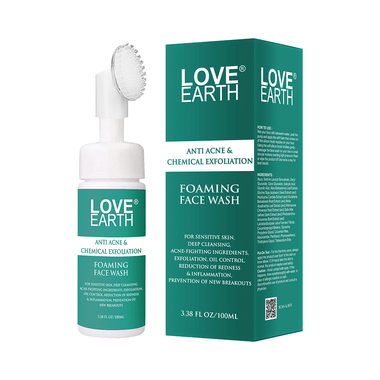 Love Earth Anti Acne & Chemical Exfoliation Foaming Face Wash