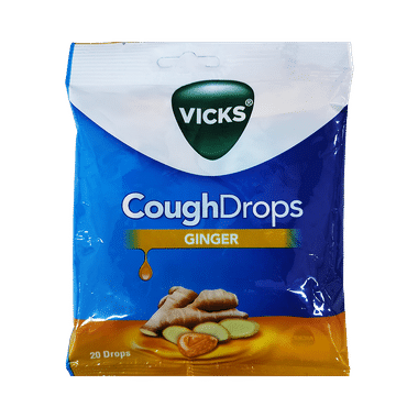 Vicks Cough Drops for Throat Irritation Relief | Flavour Ginger