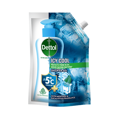 Dettol Bodywash & Shower Gel | PH Balanced & Soap Free Icy Cool Refill Pack