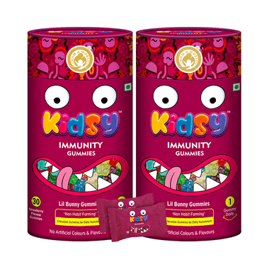 Mom & World Kidsy Immunity Gummies (30 Each) Strawberry